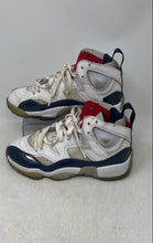 Load image into Gallery viewer, Nike Boys Air Jordan Jumpman Two Trey White Blue Red Sneakers Shoes Size 4.5Y