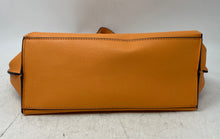 Load image into Gallery viewer, Nine West Womens Orange Leather Inner Pocket Tassel Double Handle Shoulder Bag