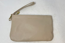 Load image into Gallery viewer, Adrienne Vittadini Womens Beige Leather Detachable Wristlet Wallet