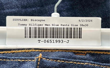 Load image into Gallery viewer, Tommy Hilfiger Mens Blue Denim 5-Pocket Design Mid-Rise Bootcut Jeans Size 38x30
