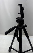 Load image into Gallery viewer, Regetek Black 3-Way Pan Head Leg Angle Adjustment Portable Tripod For Camera
