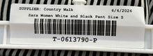 Load image into Gallery viewer, Zara Womens Trafaluc White And Black Striped Wide-Leg Paperbag Pants Size S