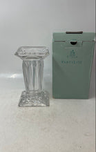 Load image into Gallery viewer, PartyLite Clear Engraved Quad Prism Pedestal Home Decor Candle Holder With Box