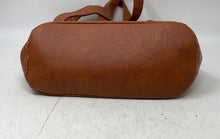 Load image into Gallery viewer, Darcy Marks Womens Brown Floral Embossed Faux Leather Adjustable Strap Backpack
