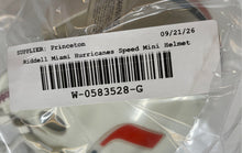 Load image into Gallery viewer, Riddell Speed White Red Black Miami Hurricanes Football Helmet Size Mini