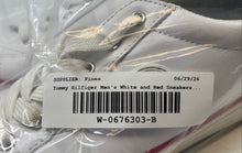 Load image into Gallery viewer, Tommy Hilfiger Mens Phylis White Red Lace-Up Low Top Sneaker Shoes Size 11