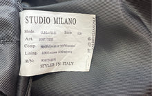 Load image into Gallery viewer, Studio Milano Mens Gray Long Sleeve Notch Lapel Two-Button Blazer Size 52R