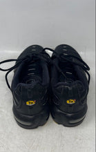 Load image into Gallery viewer, Nike Kids Air Max Plus Black Lace-Up Low Top Round Toe Sneaker Shoes Size 7Y