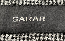 Load image into Gallery viewer, Sarar Mens Black White Houndstooth Print One-Button Blazer Size 46S With Tag
