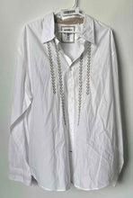 Load image into Gallery viewer, Guess Mens White Cotton Spread Collar Long Sleeve Button-Up Shirt Size XXL