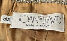 Load image into Gallery viewer, Joan & David Womens Beige Brown Tweed Long Sleeve Button Front Jacket Size 46/12