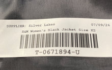 Load image into Gallery viewer, H&M Womens Black Long Sleeve Peak Lapel Double-Breasted Blazer Jacket Size XS