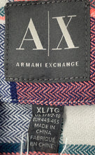 Load image into Gallery viewer, Armani Exchange Mens Multicolor Plaid Double Pockets Button-Up Shirt Size XL