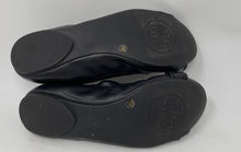 Load image into Gallery viewer, Authentic Tory Burch Womens Black Leather Slip-On Ballet Flats Size 7M