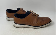 Load image into Gallery viewer, Cole Haan Mens 2.ZeroGrand Brown Leather Laser Wingtip Oxford Shoes Size 13M