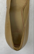 Load image into Gallery viewer, Charles Jourdan Paris Womens Beige Leather Square Toe Block Pump Heels Size 9.5