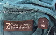 Load image into Gallery viewer, 7th Avenue New York & Company Design Studio Womens Teal Blouse Top Size S