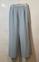 Load image into Gallery viewer, Zara Womens Light Blue Flat Front High Waisted Wide-Leg Ankle Pants Size XS