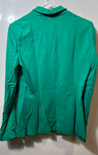 Load image into Gallery viewer, Zara Basic Womens Green Long Sleeve Single-Breasted One Button Blazer Size Small
