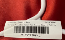 Load image into Gallery viewer, Banana Republic Womens Red Sleeveless Collarless Cutout Slip Dress Size 4 Petite