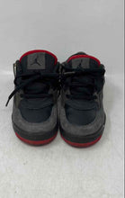Load image into Gallery viewer, Nike Boys Air Jordan 4 RM FQ7936-060 Black Gray Lace-Up Sneakers Shoes Size 1Y