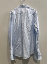 Load image into Gallery viewer, Banana Republic Mens Blue Long Sleeve Collared Fitted Dress Shirt Size Medium