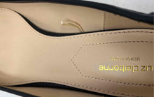 Load image into Gallery viewer, Liz Claiborne Womens Fredson Black Beige Square Toe Slip-On Pump Heels Size 10M