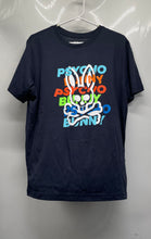 Load image into Gallery viewer, Psycho Bunny Mens Blue Cotton Short Sleeve Crew Neck Graphic T-Shirt Size 5