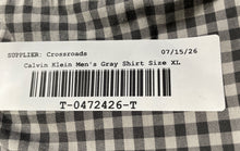 Load image into Gallery viewer, Calvin Klein Jeans Mens Gray Gingham Cotton Long Sleeve Button-Up Shirt Size XL