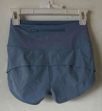 Load image into Gallery viewer, Lululemon Womens Light Blue Elastic Waist Activewear Athletic Shorts Size 0