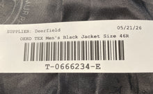 Load image into Gallery viewer, Murphy & Hartelius Mens Black Notch Lapel Long Sleeve Blazer Jacket Size 46R