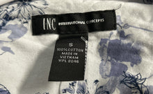 Load image into Gallery viewer, INC International Concepts Mens Blue Black Striped Cotton Button-Up Shirt Size S