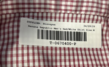Load image into Gallery viewer, Banana Republic Mens Red White Plaid Long Sleeve Collared Button-Up Shirt Size M