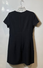 Load image into Gallery viewer, H&M Womens Black Short Sleeve Round Neck Back Zip Sheath Dress Size Large