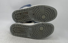 Load image into Gallery viewer, Nike Womens Air Jordan 1 Mid BQ6472-140 White Blue Lace-Up Sneaker Shoes Size 7