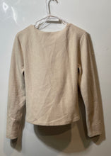 Load image into Gallery viewer, Zara Womens Beige Long Sleeve Surplice Neck Regular Fit Pullover Sweater Size L