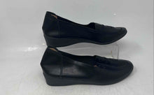 Load image into Gallery viewer, Unbranded Womens Black Leather Round Toe Slip-On Loafer Shoes Size EU 38