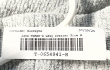 Load image into Gallery viewer, Zara Womens Gray Long Sleeve Turtleneck Drawstring Hem Pullover Sweater Size M