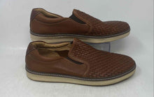 Load image into Gallery viewer, Johnston & Murphy Mens McGuffey 25-1382 Brown Woven Leather Slip-On Shoes Sz 10M