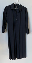 Load image into Gallery viewer, DKNY Womens Black Long Sleeve Collared Button Front Shirt Dress Size S