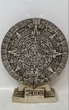 Load image into Gallery viewer, Home Decor Mexican Historic Aztec Sun Stone Mayan Calendar Sculpture With Base