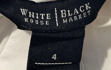 Load image into Gallery viewer, White House Black Market Womens White Long Sleeve Button-Up Shirt Size 4