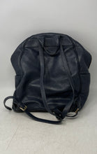 Load image into Gallery viewer, Michael Kors Womens Blue Leather Zipper Adjustable Strap Top Handle Backpack