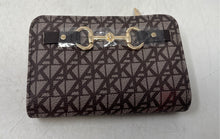Load image into Gallery viewer, Anne Klein Womens Brown Printed Inner Pockets Credit Card Slot Bifold Wallet