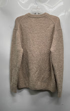 Load image into Gallery viewer, Zara Womens Beige Knitted Long Sleeve Crew Neck Pullover Sweater Size Medium
