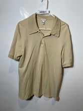 Load image into Gallery viewer, Calvin Klein Mens Beige Cotton Short Sleeve Regular Fit Polo Shirt Size M