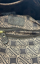 Load image into Gallery viewer, Antonio Melani Womens Brown Faux Leather Snakeskin Shoulder Strap Hobo Bag