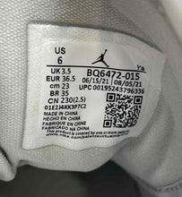 Load image into Gallery viewer, Authentic Nike Womens Air Jordan 1 Mid Gray White Black Sneaker Shoes Size 6
