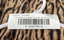 Load image into Gallery viewer, BCBGMAXAZRIA Womens Brown Black Animal Print Long Sleeve Blouse Top Size M