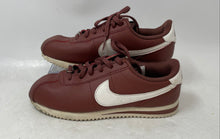 Load image into Gallery viewer, Nike Kids Cortez DM0950-200 Red Leather Lace-Up Low Top Running Shoes Size 2.5Y